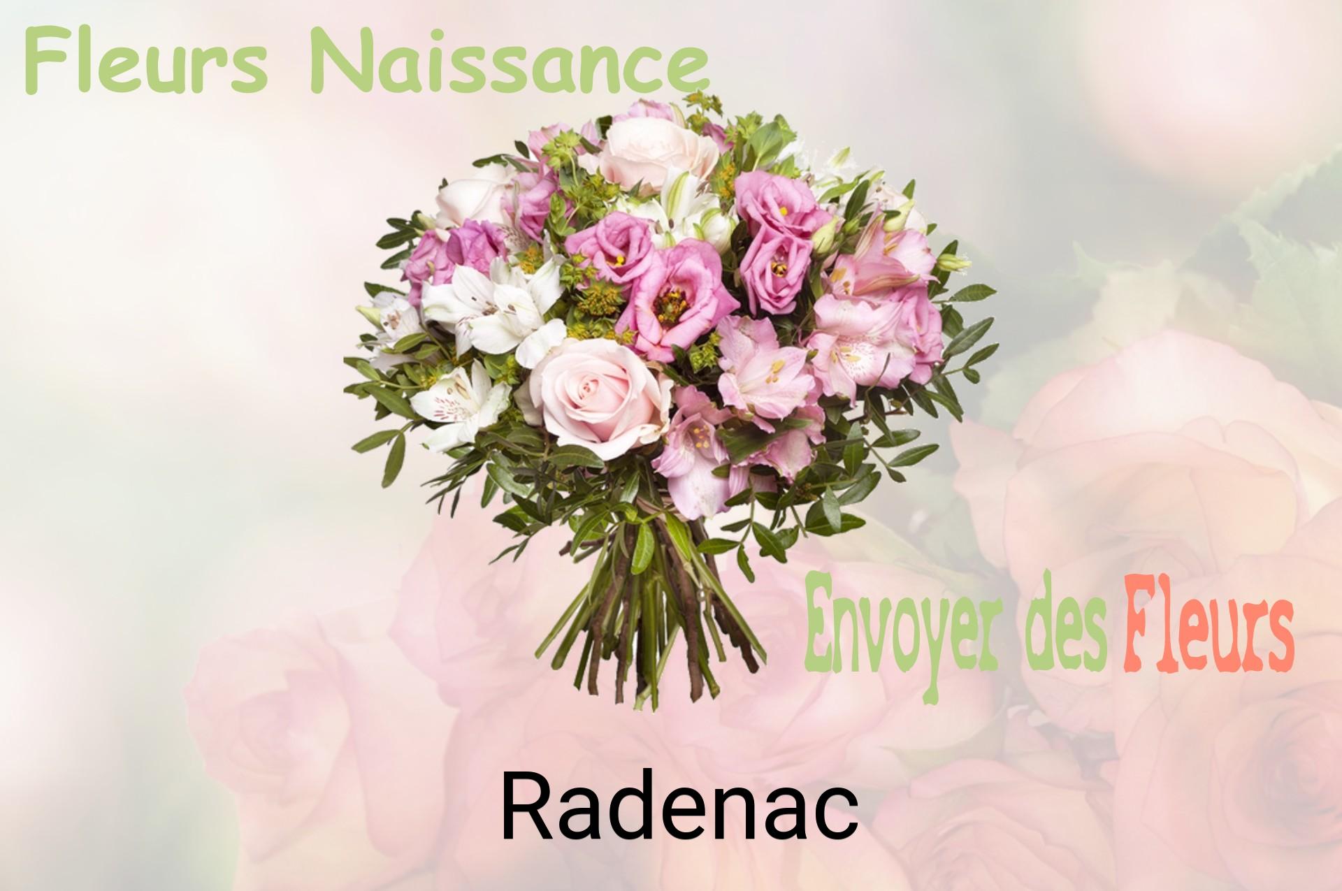 Bouquet de fleurs de naissance livré à Radenac
